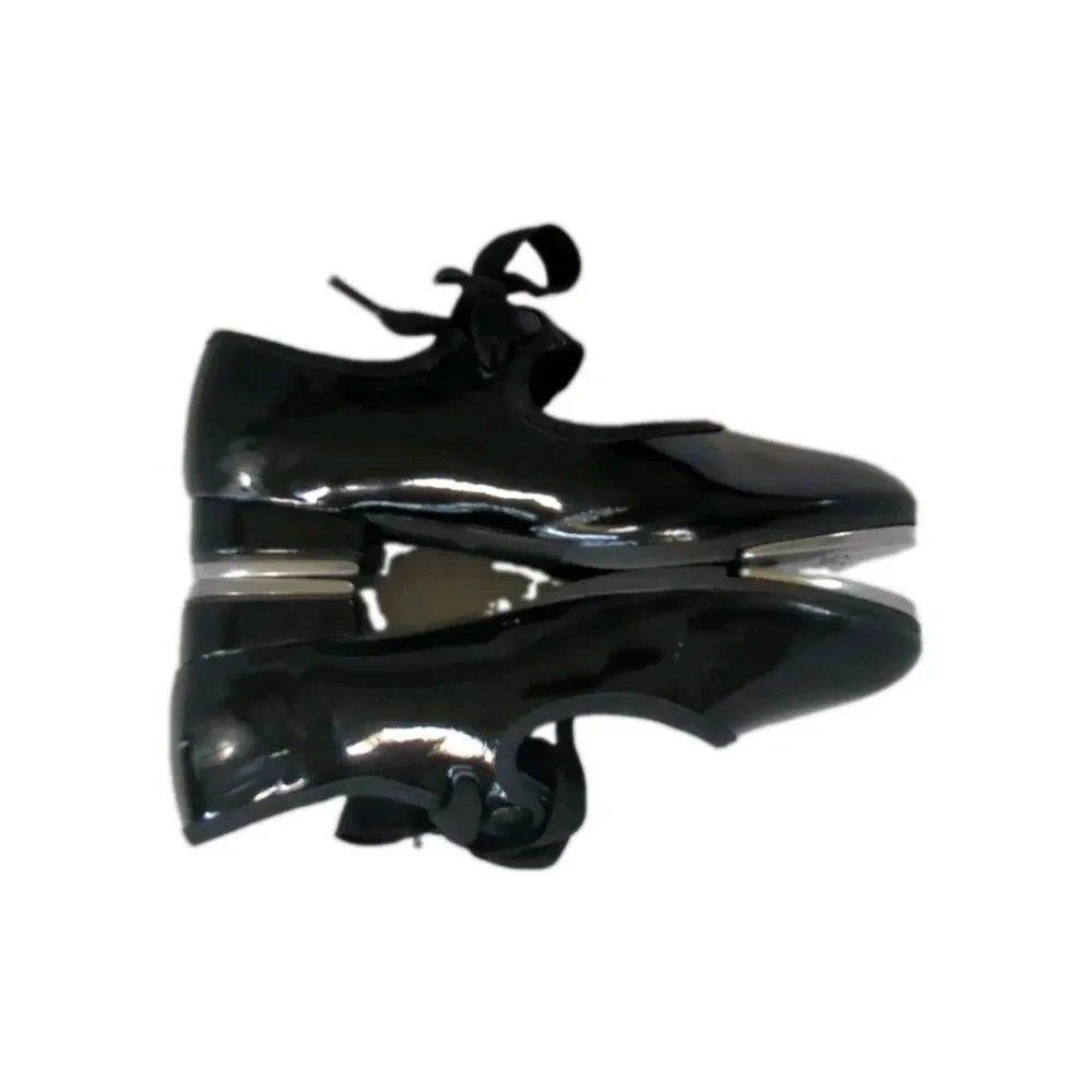 So Danca TA35 Girls Tap Dance Shoes Black Patent Size 11.5 M